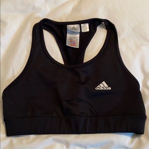 Adidas black sports bra
